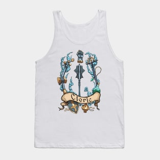 Cleric Dungeons and Dragons Class Design Tank Top